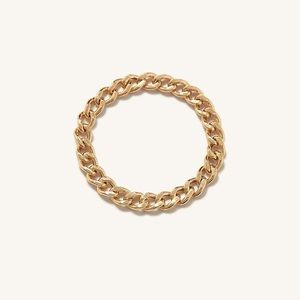 LIKE NEW - Mejuri Thin Chain Ring, size 6